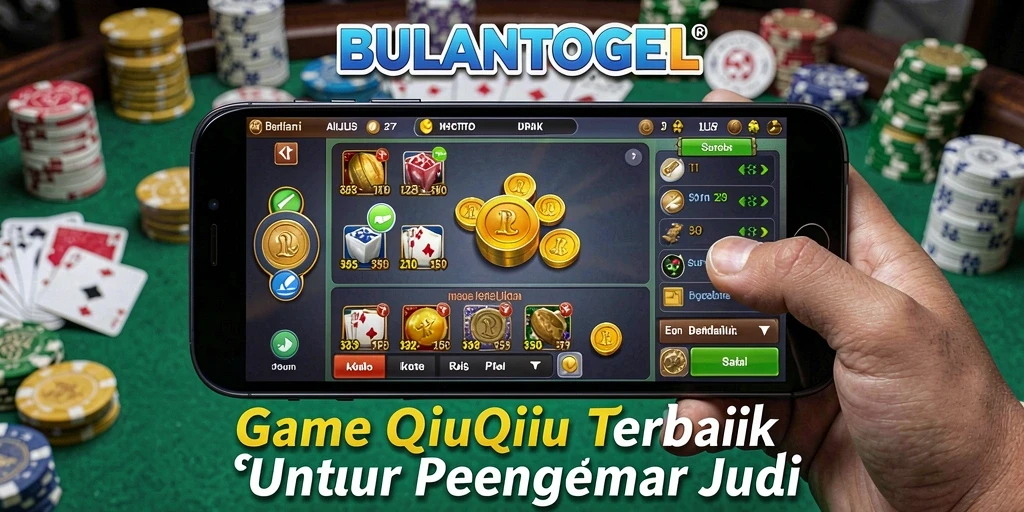 Screenshot gameplay BULANTOGEL menampilkan aksi seru permainan QiuQiu.
