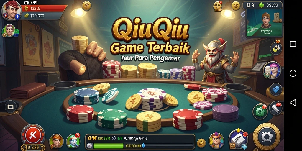 Tampilan gameplay QiuQiu yang seru dan interaktif.