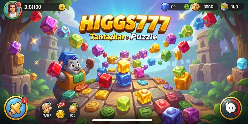 Screenshot menunjukkan momen menantang di gameplay HIGGS777.