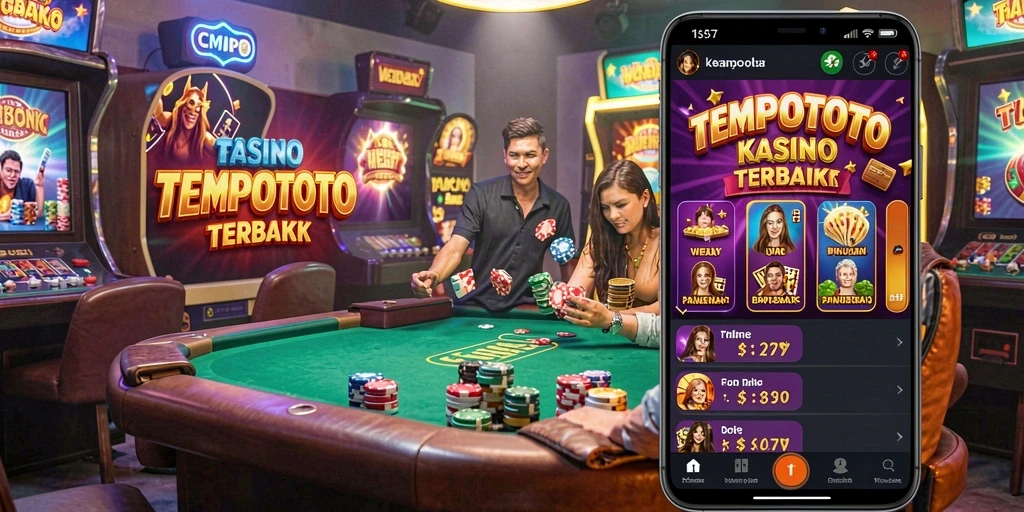 Tampilan menarik dari gameplay Kasino di TEMPOTOTO.